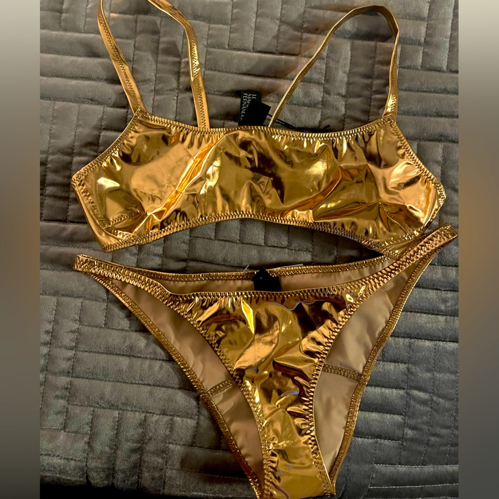 Metallic Rose Gold Bikini